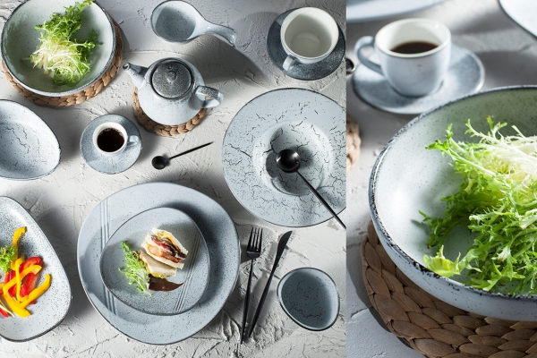 Set de ciclu de porțelan cu culoare verde
