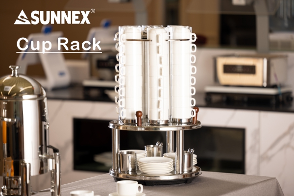 DISPENSER DE CANI ROTOVATE SUNNEX, BAZĂ DIN OȚEL INOX și CANI TREI LINGURI INCLUSE, TUBURI DE CĂȘI DE PC