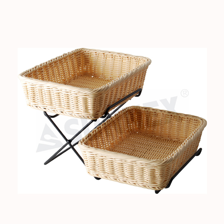 Coș de Rattan PP de jumătate de dimensiune de 90 mm