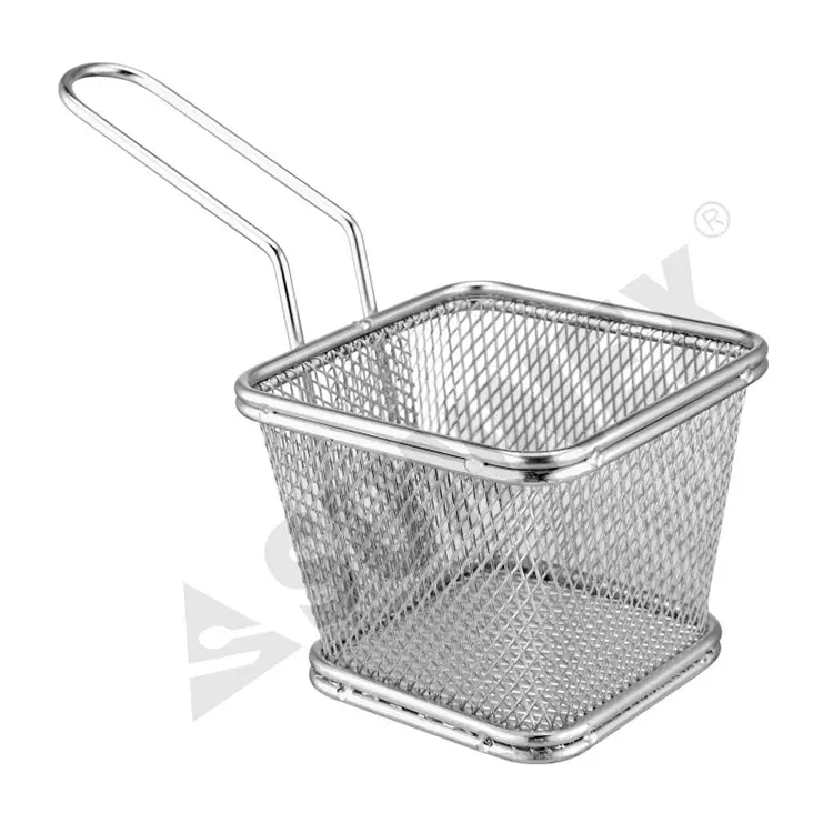 Coș de prezentare a sârmei pătrate din oțel inoxidabil